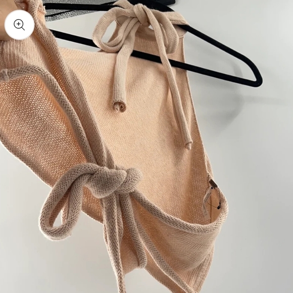 Free People Backless Knit Seamless Tank Pink Blush Size XS/S Ballet - Picture 2 of 9